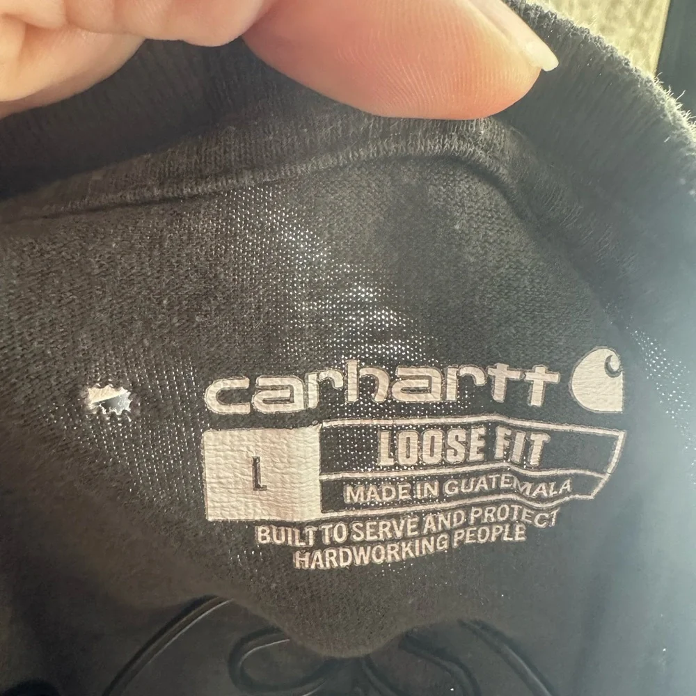 Carhartt Black Loose Fit Crewneck Sweatshirt - Picture 2 of 7